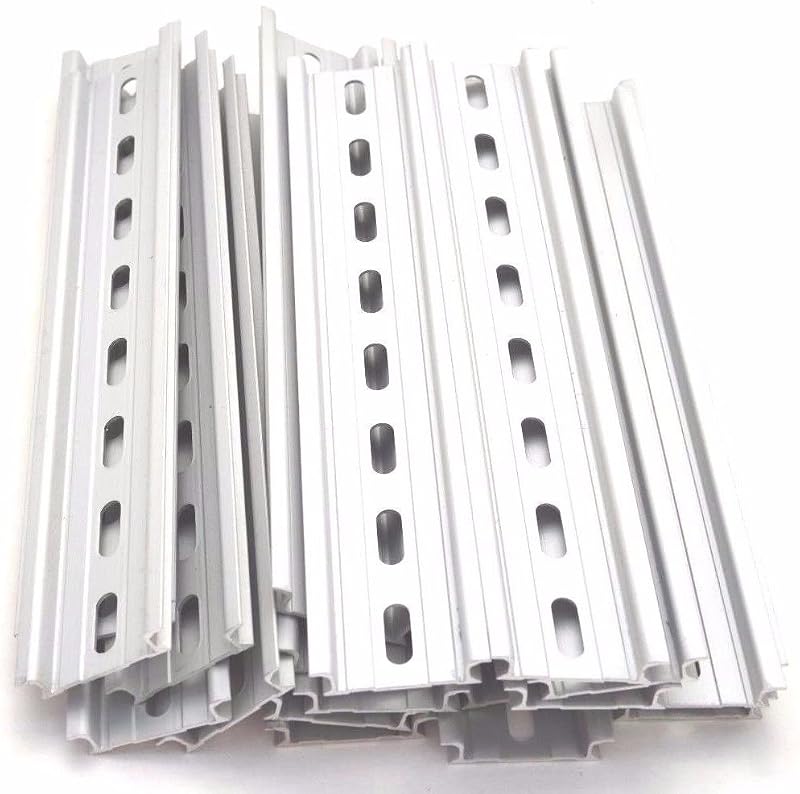 Riel din ranurado aluminio 8pulg 1.378x0.295pulg