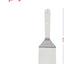 Espátula acero inox biselada mango triple remachado para cocina