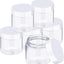 6 Pzas Tarros Plástico 10oz Tapas Ancha Reutilizables
