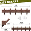 Perchero madera maciza ganchos extraíbles para pared 5