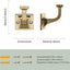 5 Ganchos para abrigos decorativos pared baño cocina dormitorio