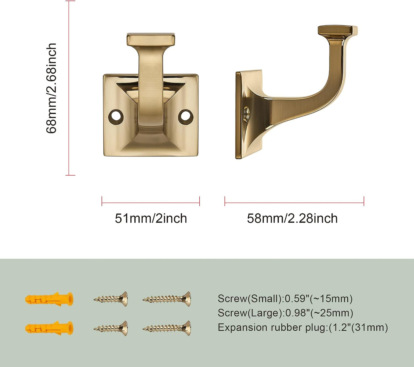 5 Ganchos para abrigos decorativos pared baño cocina dormitorio