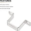 Soporte U acero inox 304 1.496x1.654pulg set 6