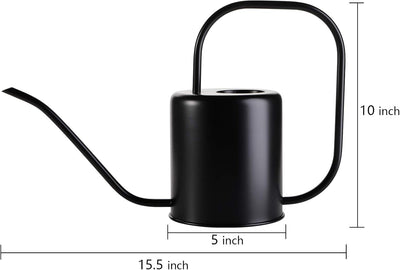 Regadera acero inox 51oz boquilla larga jardín interior