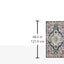 Tapete decorativo Monaco 2'2x4' naranja celeste desgastado