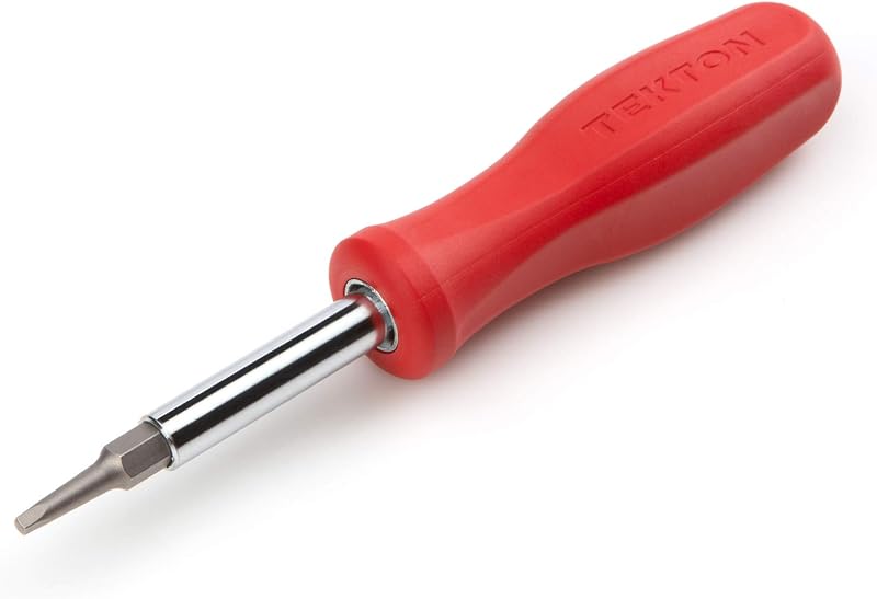 Destornillador 6en1 Multi-Bit S0-S3 Rojo DMS18015