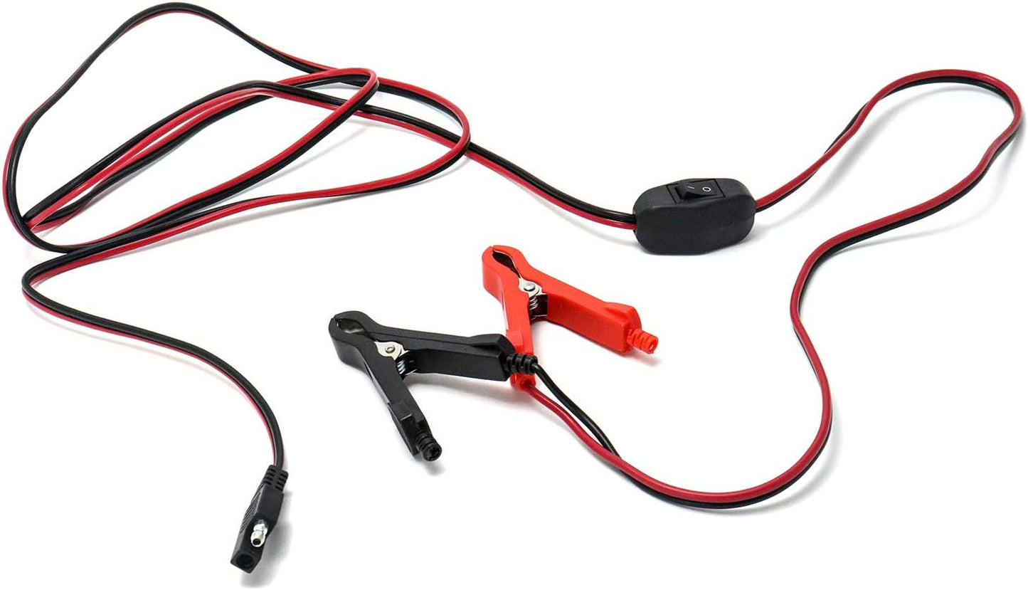 Arnés cables 8ft abrazaderas 16AWG para ATV UTV tractor 12V
