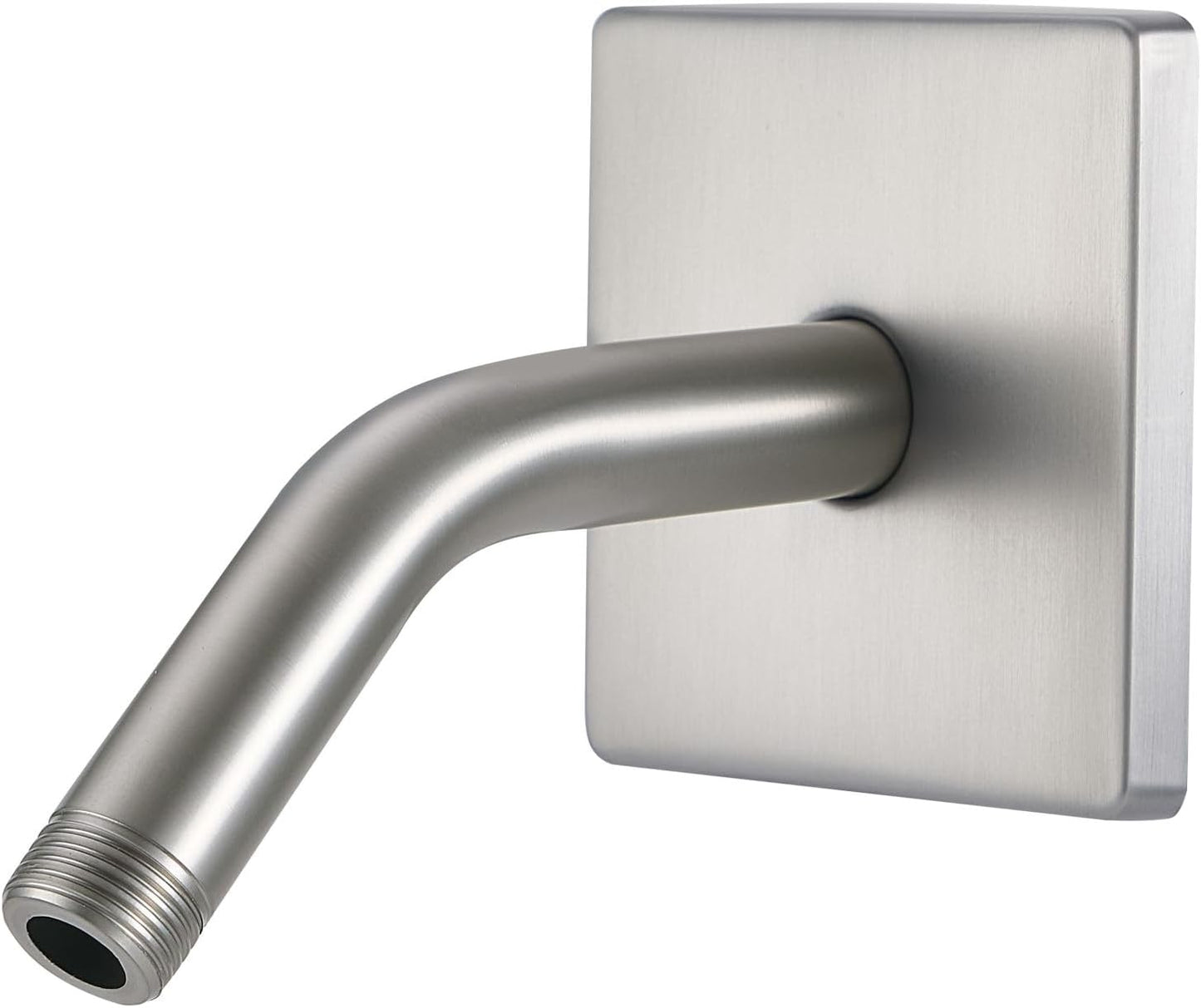Brazo ducha brida 3.5pulg montaje pared 6pulg níquel cepillado