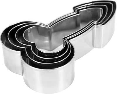 Set 4 Moldes Creativos Galletas Acero Inox