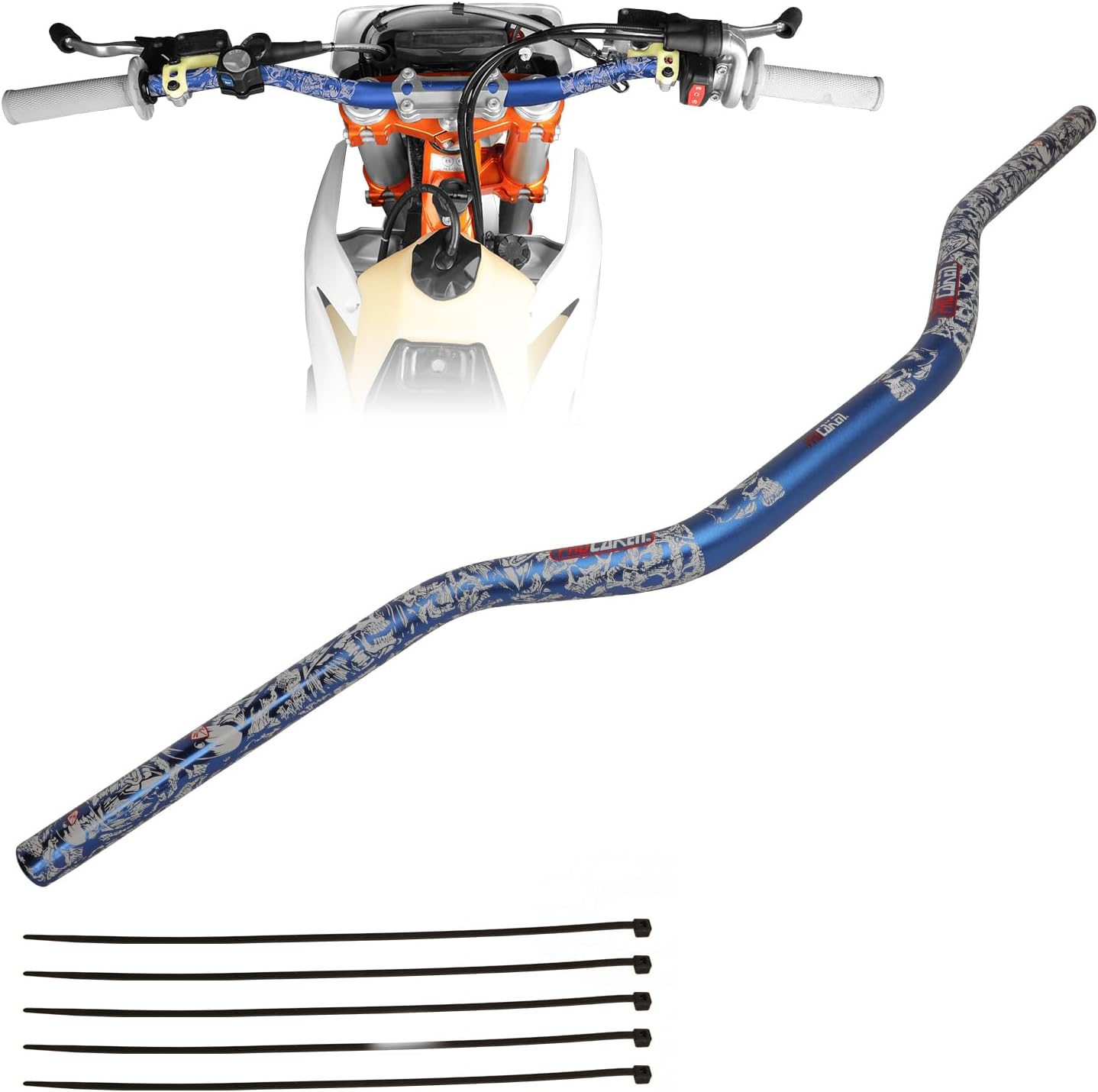 Manillar Universal 7/8 22mm Motocross Pit Dirt Bike Scooter
