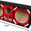 2 Woofers 12" 2 Tweeters Negro