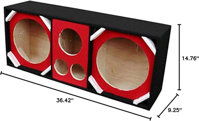 2 Woofers 12" 2 Tweeters Negro