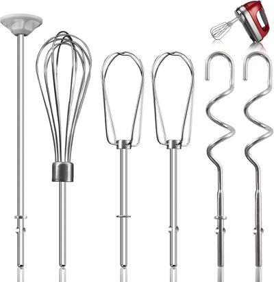 Batidor de mano Kitchenaid con accesorios acero inox set 6