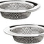 2 Coladores Acero Inox 4.5pulg para Fregadero