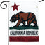 Bandera California decoración hogar jardín porche independencia
