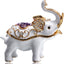 Figurita elefante blanco pintado a mano coleccionable