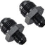 Adaptador 10AN a 6AN aluminio negro set 2