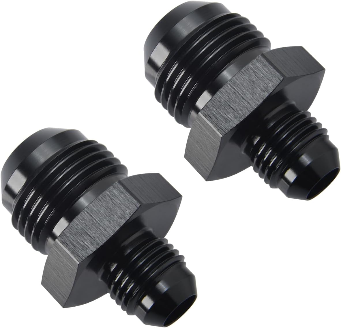 Adaptador 10AN a 6AN aluminio negro set 2