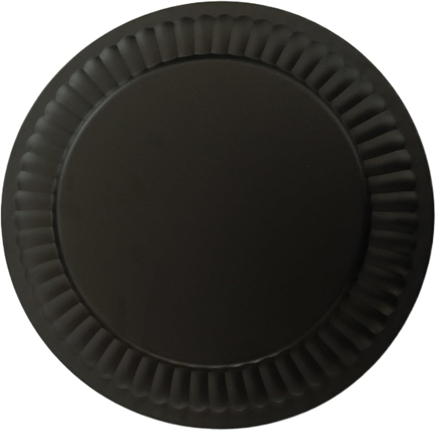 Cubierta conducto chimenea metal negro ajustable 4-8"