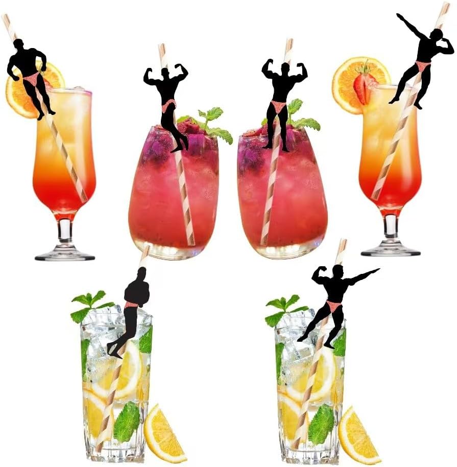 Pajitas traviesas para despedida de soltera 24 piezas