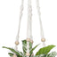 Soporte macramé 32pulg macetas colgantes madera decoración bohemia