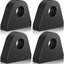 4 Pzas Montaje Grillete Anillo en D Soldado 22mm Negro