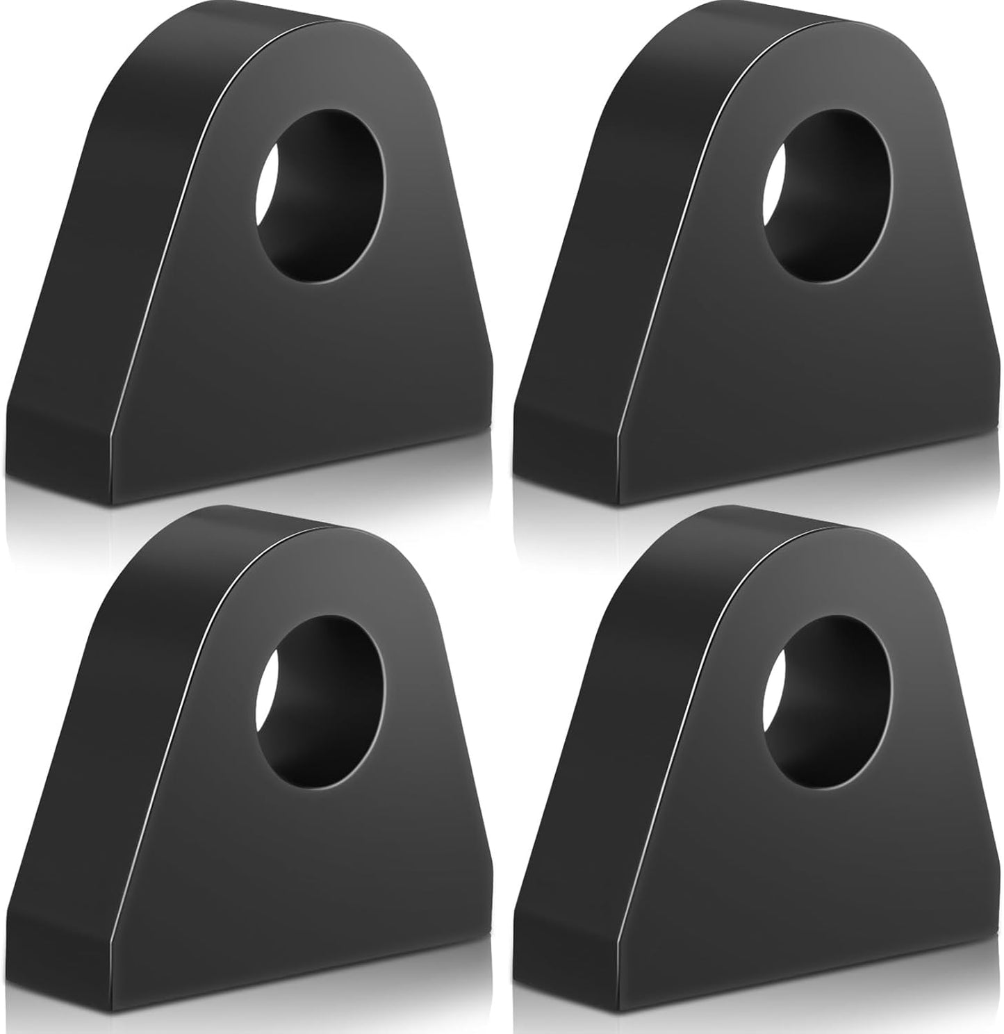 4 Pzas Montaje Grillete Anillo en D Soldado 22mm Negro