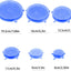 Set tapas silicona rosa 6 tamaños 2.36-7.68pulg fundas elásticas