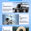 Ambientador auto forma avión energía solar negro