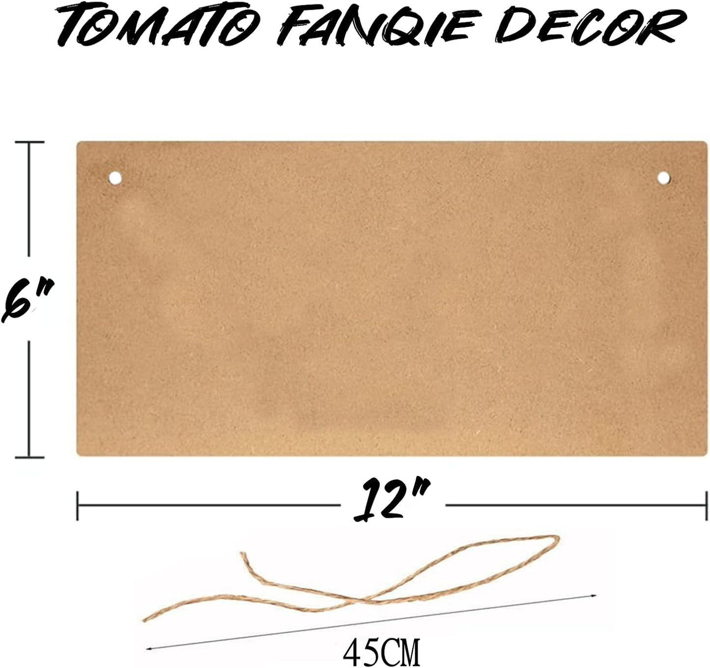 Letrero madera puerta delantera para pack verde blanco