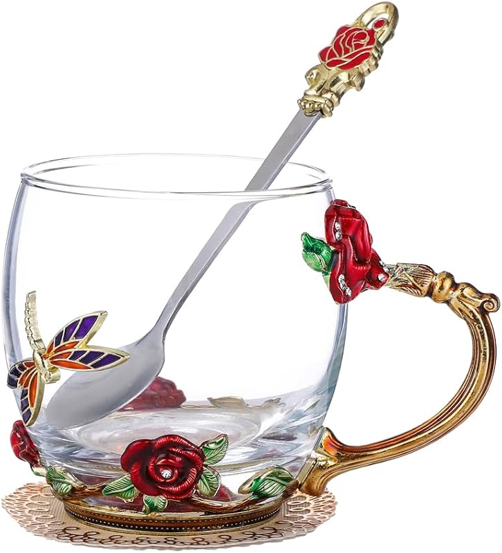 Taza cristal para mamá día de la madre regalo cumpleaños mujer