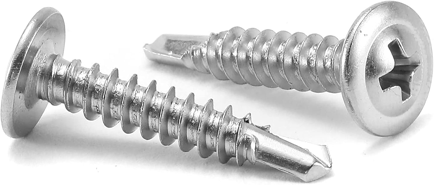 Tornillos acero inox #8x1 500pzas cabeza armadura