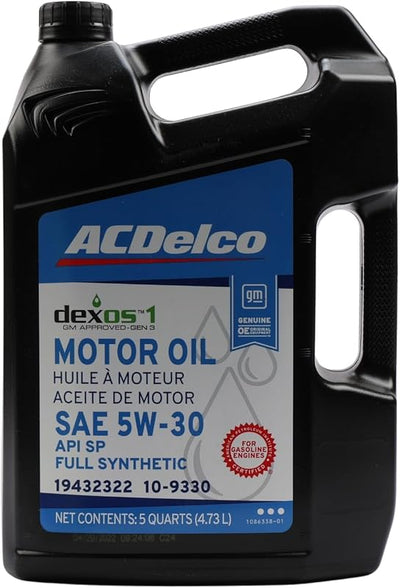 Aceite motor sintético GM DexosTM1 5W-30 5qt