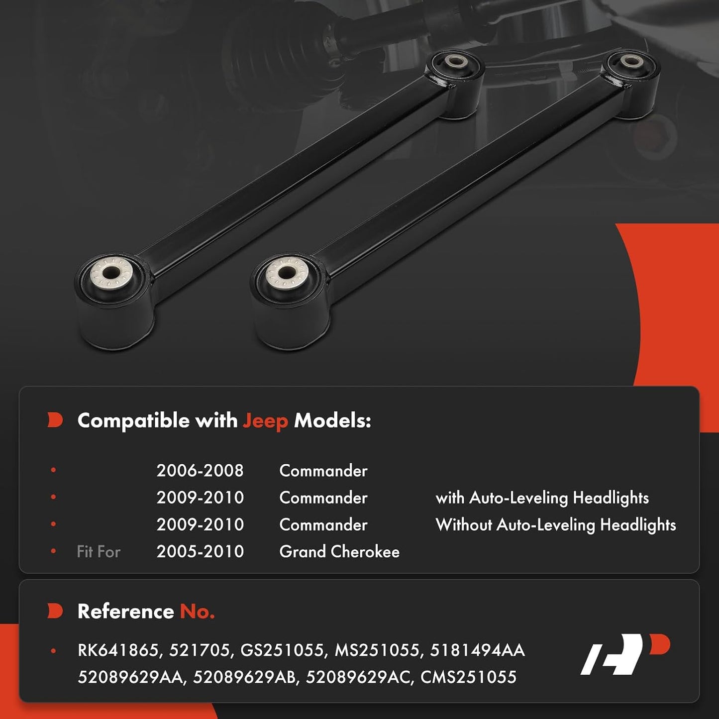2 Brazos Control Traseros Comp Jeep WK XK 05-10