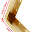 Patas sofá metal L 2pulg color dorado 4 pzas
