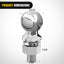 Bola enganche remolque cromada 2-5/16" ajuste universal gris