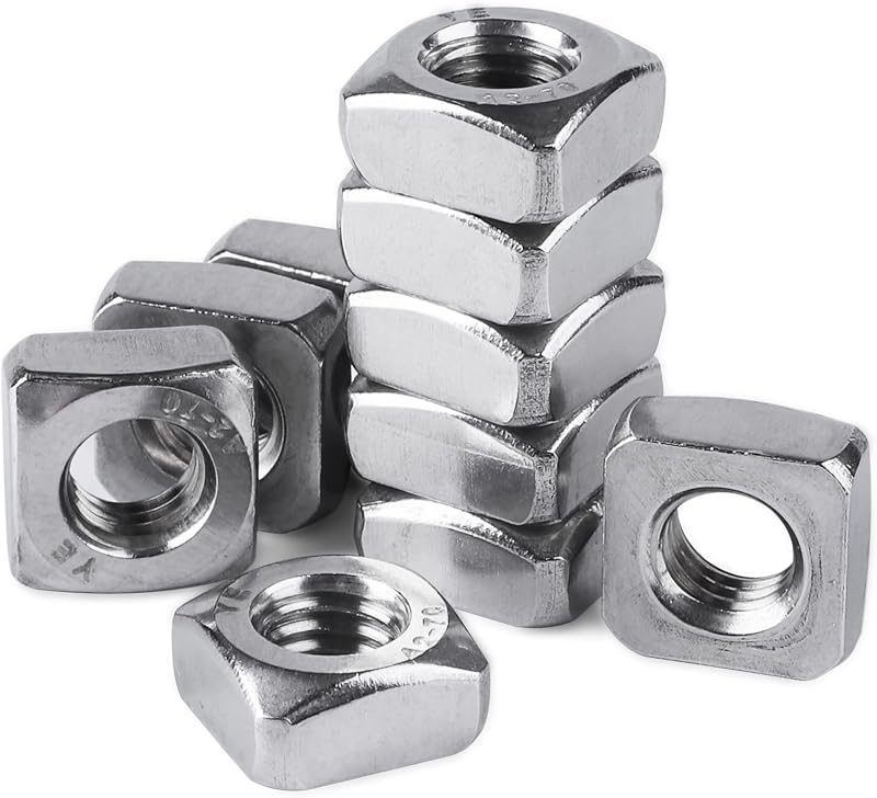 Pack 10 Tuercas M10 Acero Inox 304 Rosca Gruesa