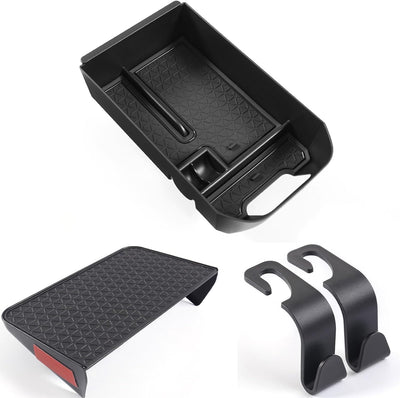 4 Pzas caja almacenamiento consola RAV4 Toyota negro