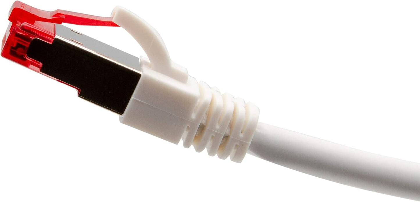 Cable Cat6A 10Gbps 26AWG 75ft color blanco