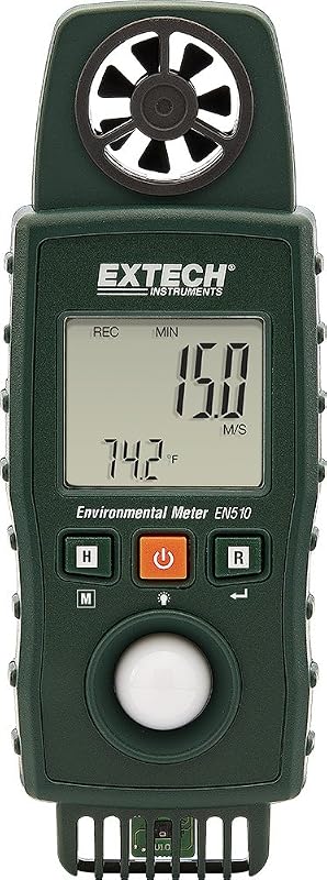 Medidor ambiental EN510 10en1 con LCD retroiluminado