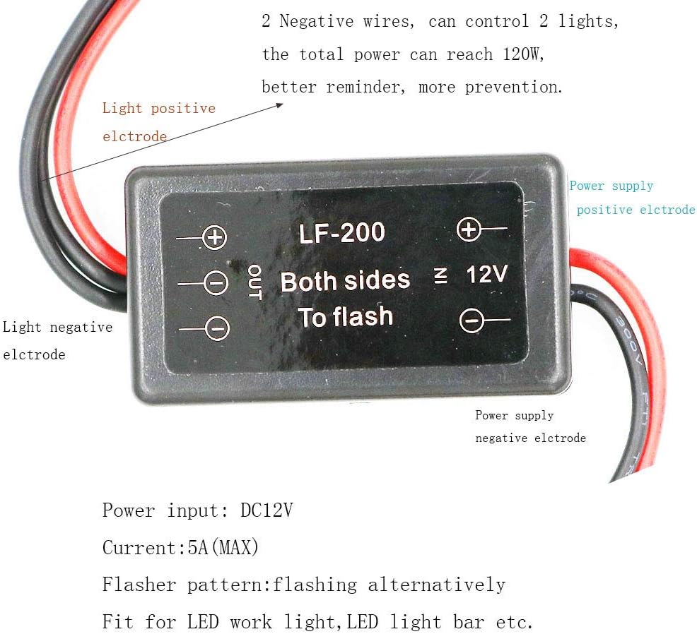 Módulo intermitente para barra luz trabajo LED