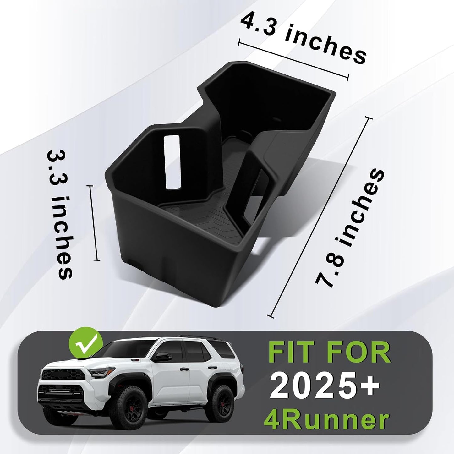 Soporte taza consola Toyota 4Runner 25-26 antiderrap