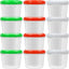 Recipientes plástico 32oz 12uds reutilizables airtight