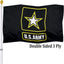 Bandera militar EE.UU. 3x5 doble cara resistente para pared