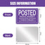 40 Carteles Aluminio Reflectante 7x10pulg Morado