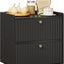 Caja pan encimera cocina bambú doble capa negro