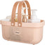 Cesta plástico con asa organiz. baño cocina dormitorio rosa