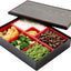 Contenedor almuerzo 10.6x8.3" 6 compartimentos