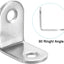 Soportes esquina acero inox 0.98x0.98 pulg 20 pzas
