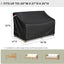 Funda sofá patio 85x37" impermeable resistente intemperie